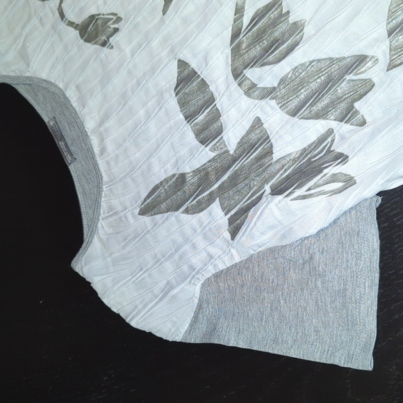 Zara Tee silver print T-Shirt great w. jeans & blazer, stretchy fits sizes S M L - Picture 8 of 12